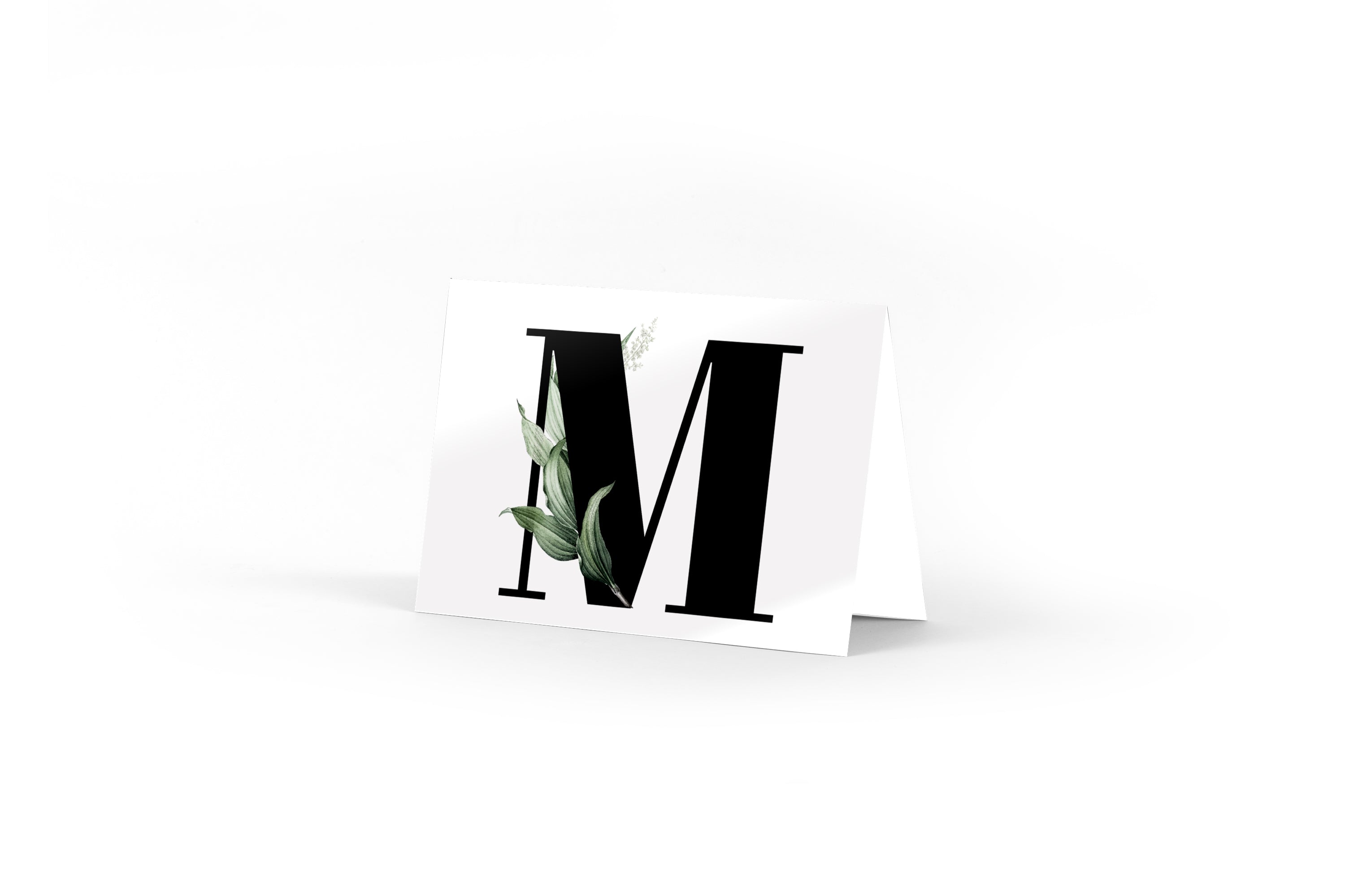 Monogram Card - M