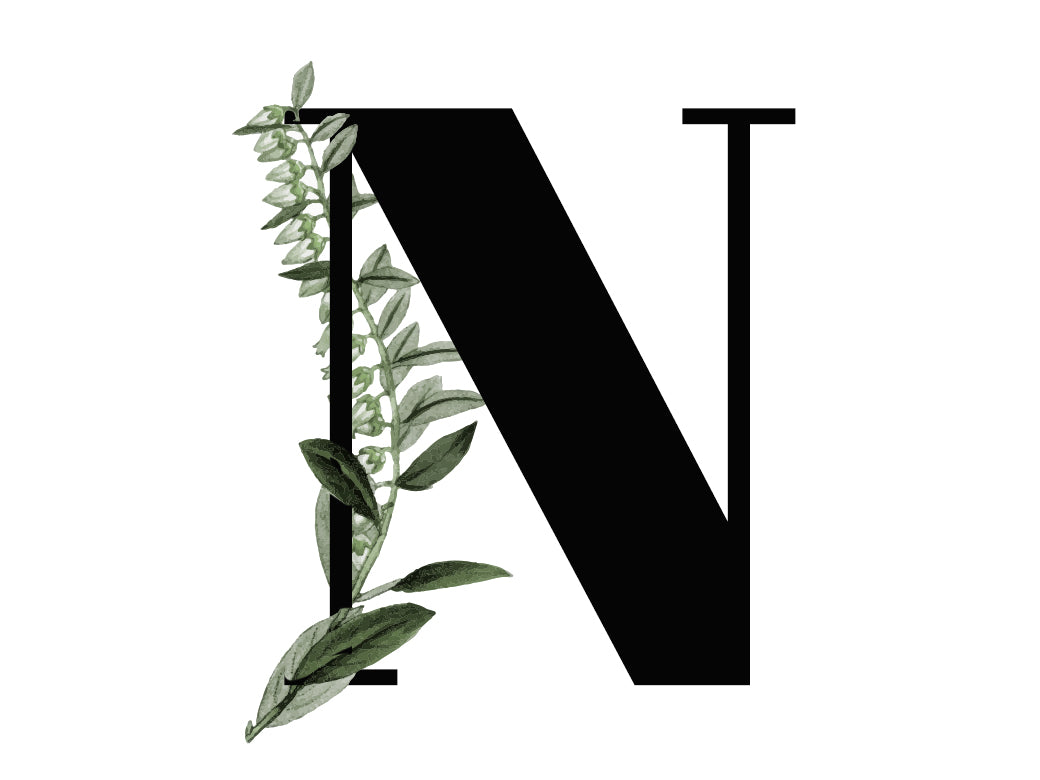 Monogram Card - N