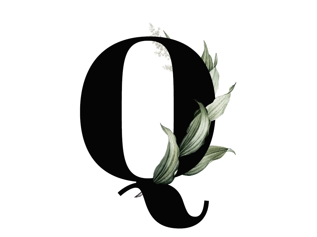 Monogram Card - Q