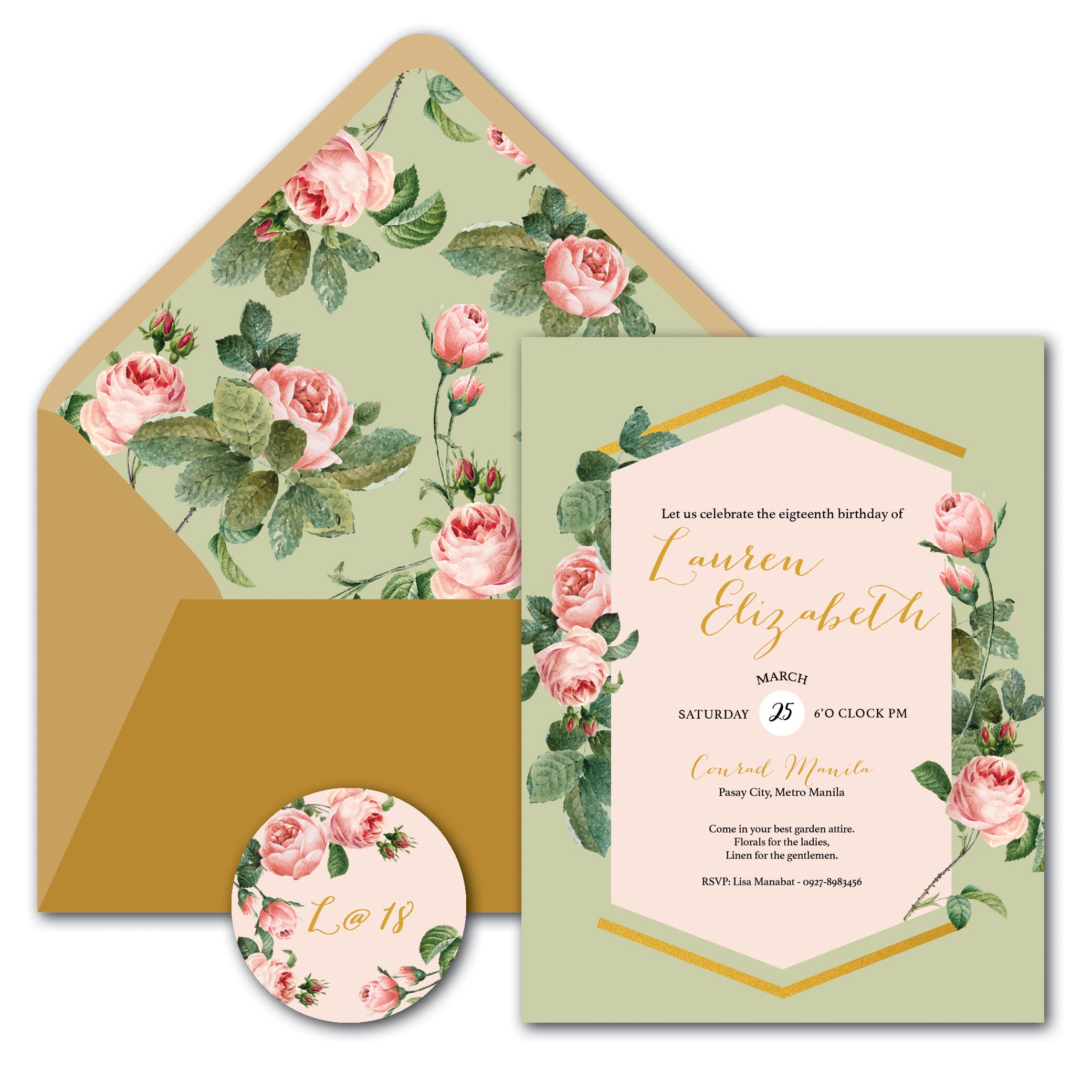 Lauren Debut Invitation