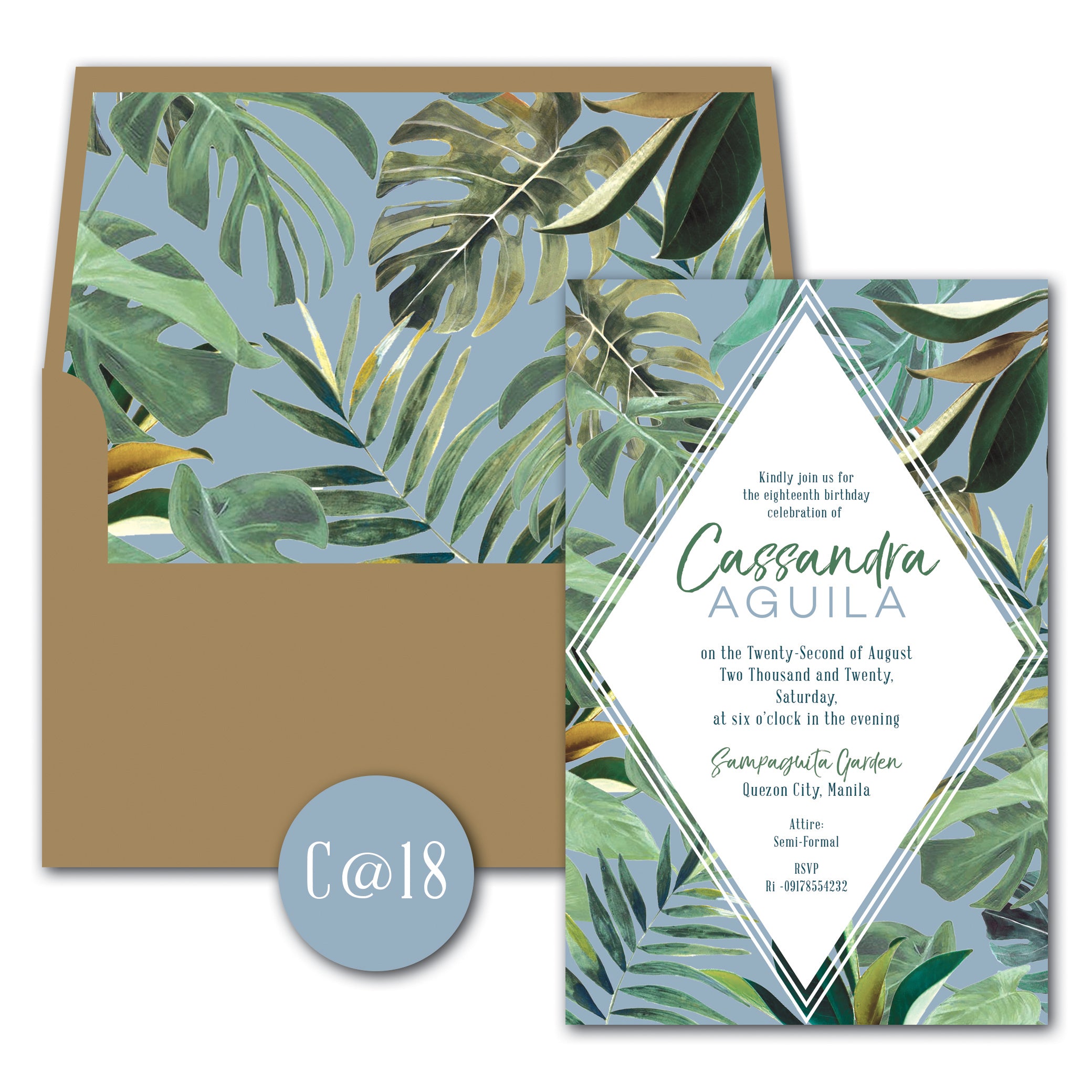 Cassandra Debut Invitation