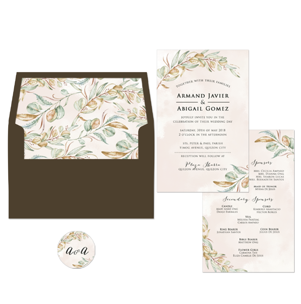 Juniper Wedding Invitation