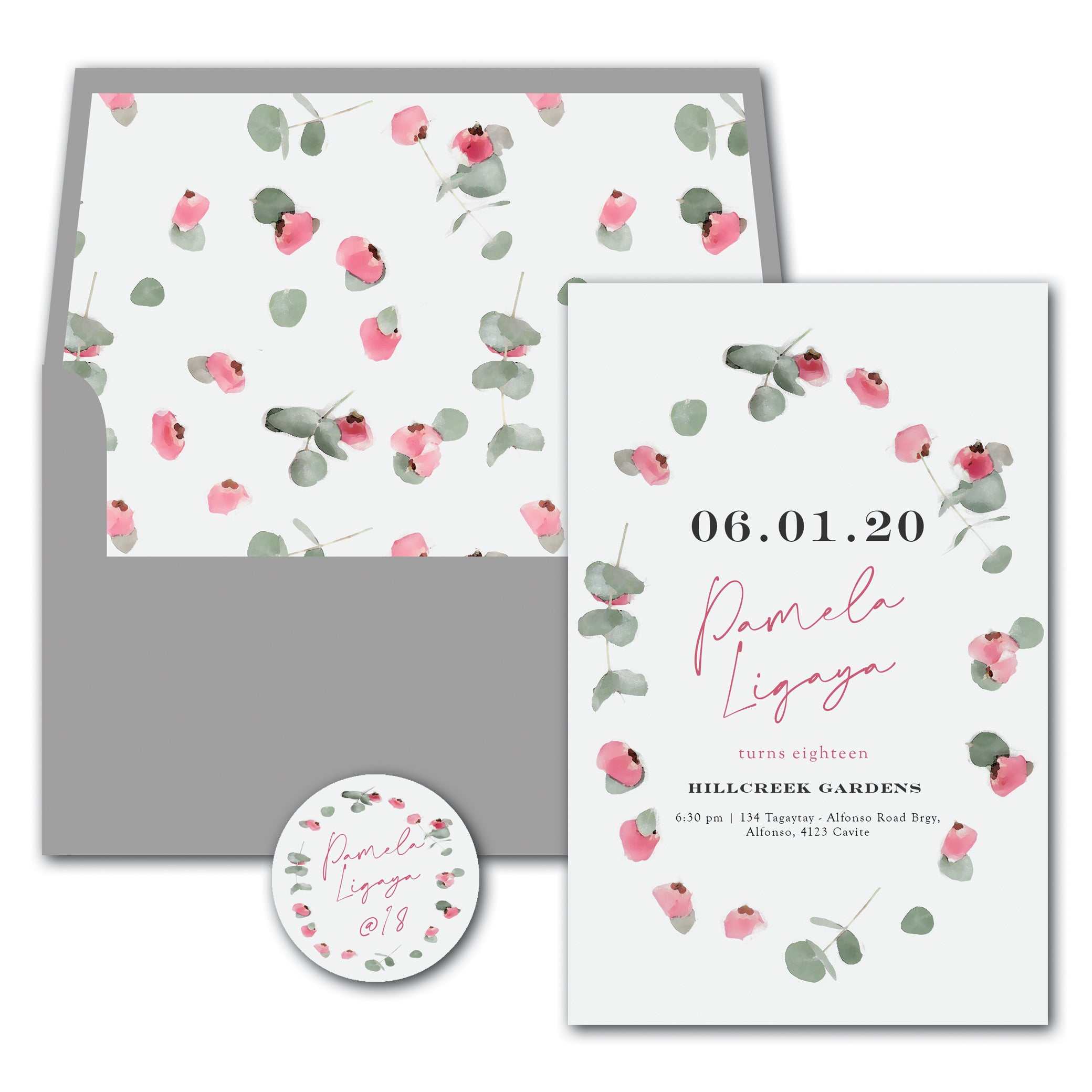 Pamela Debut Invitation