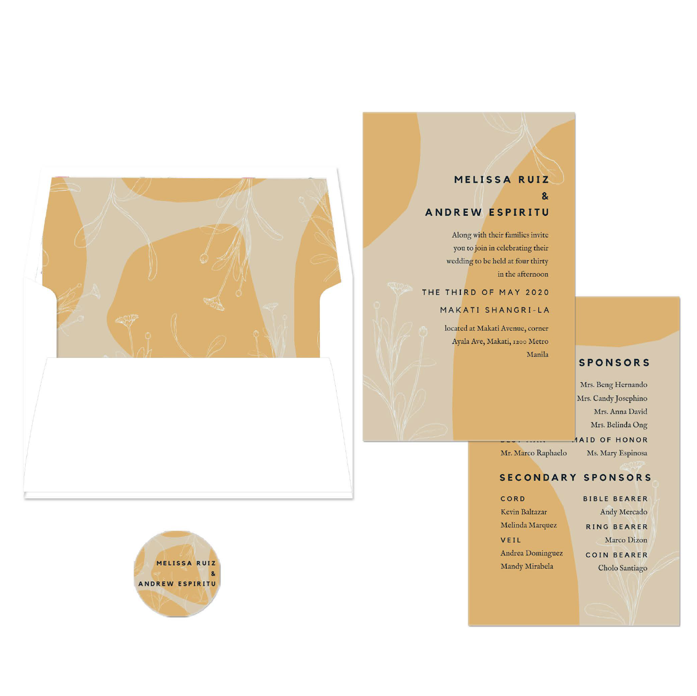 Magnolia Wedding Invitation