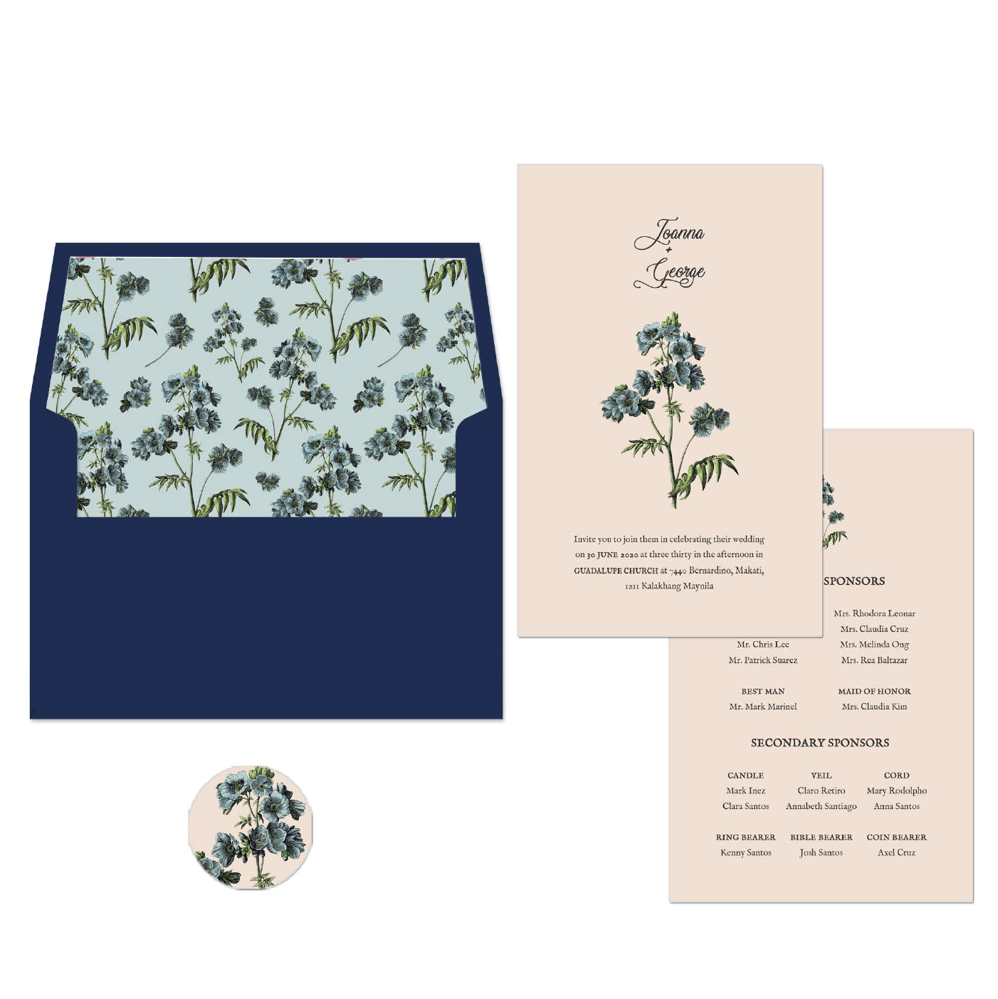 Jasmine Wedding Invitation