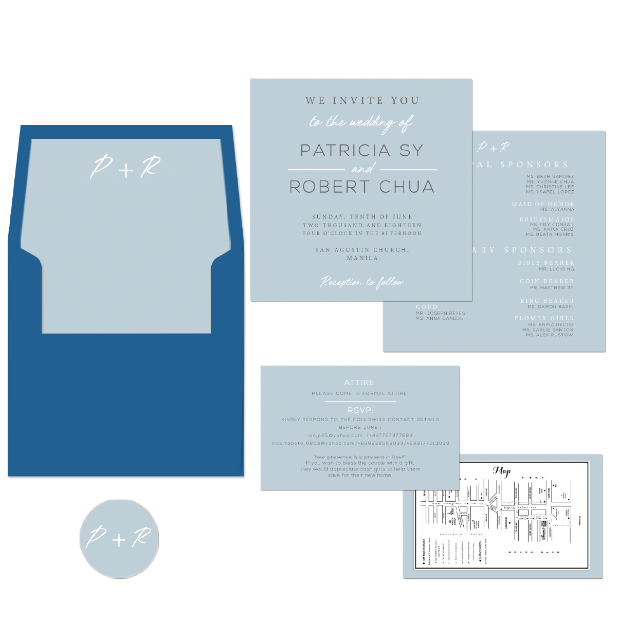 Sky Wedding Invitation