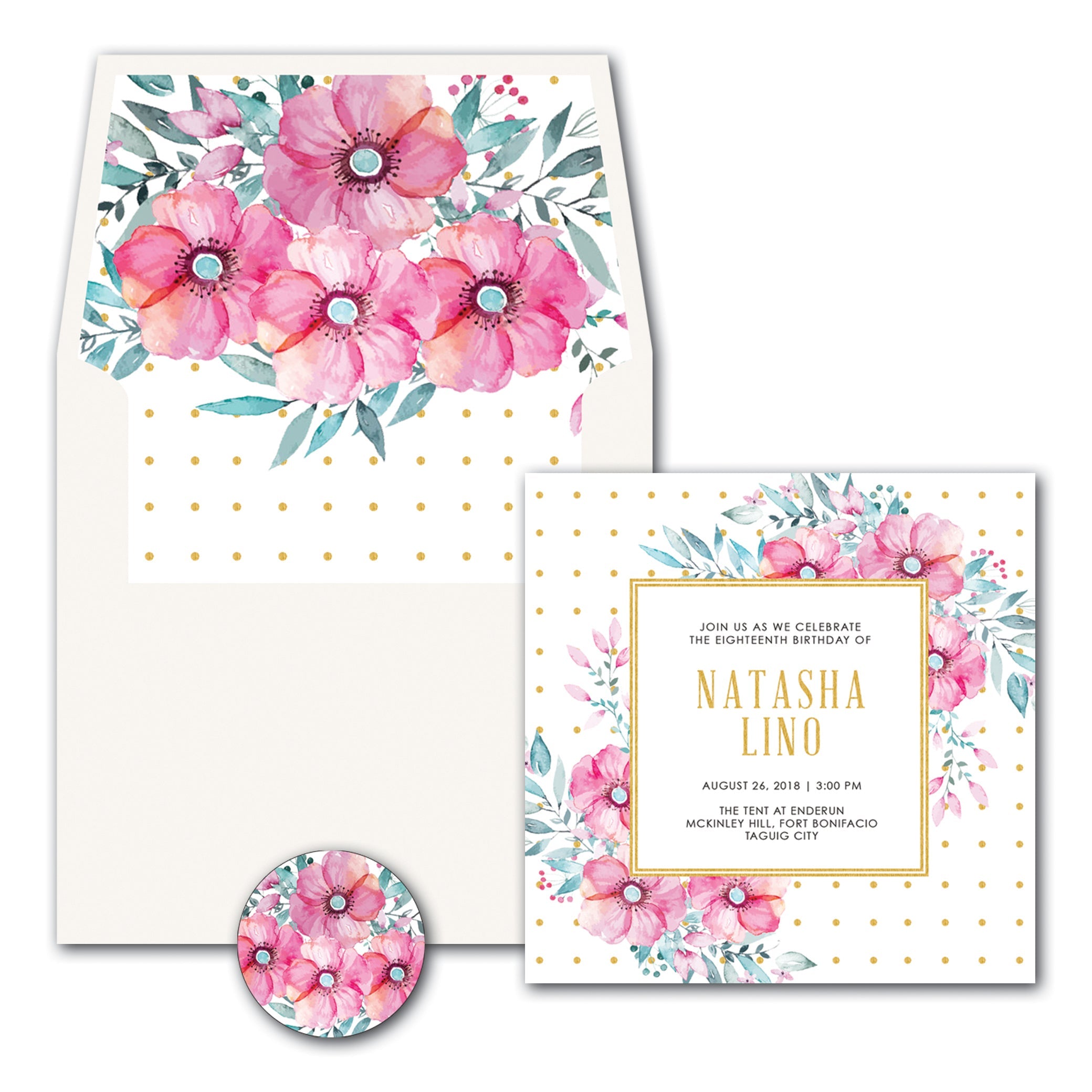 Natasha Debut E-Invite