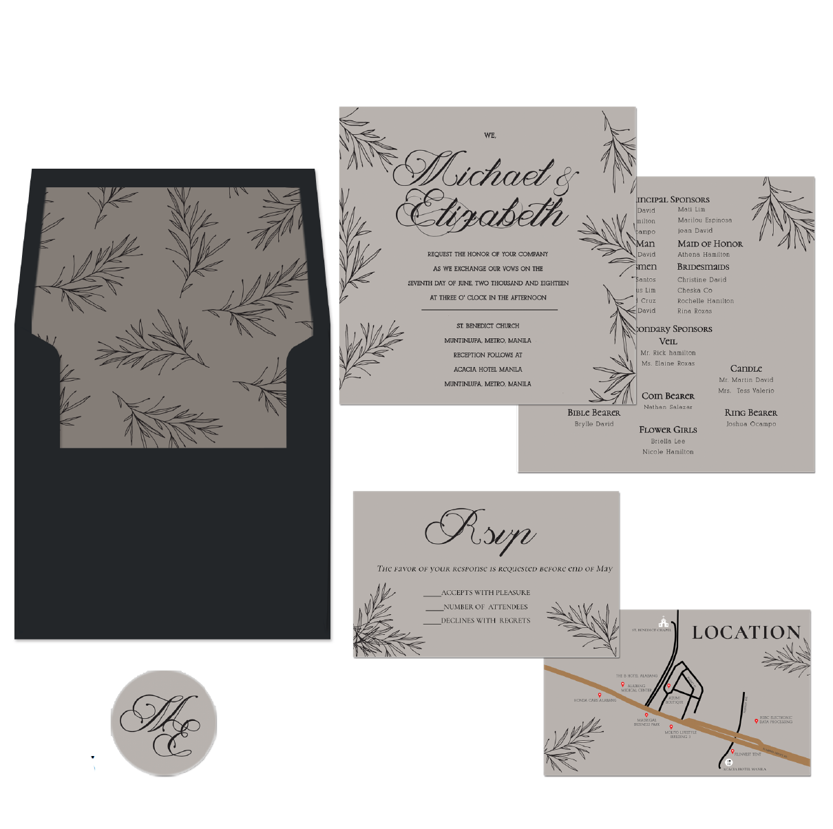 Gaia Wedding Invitation