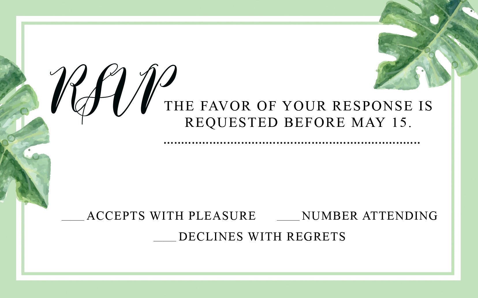 Vale Wedding Invitation