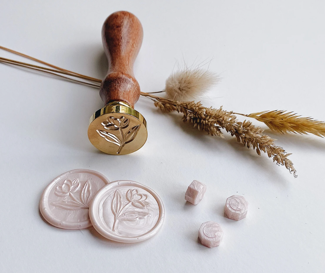 Wooden Handle Alphabet Wax Stamps
