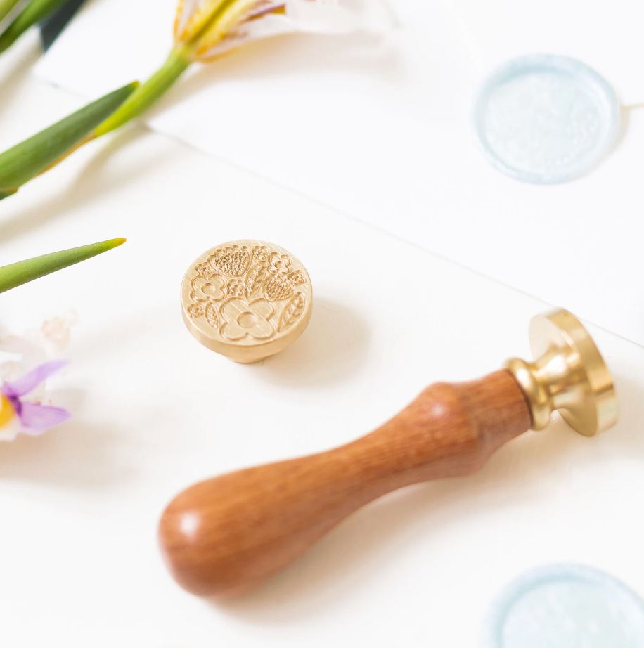 Wooden Handle Alphabet Wax Stamps