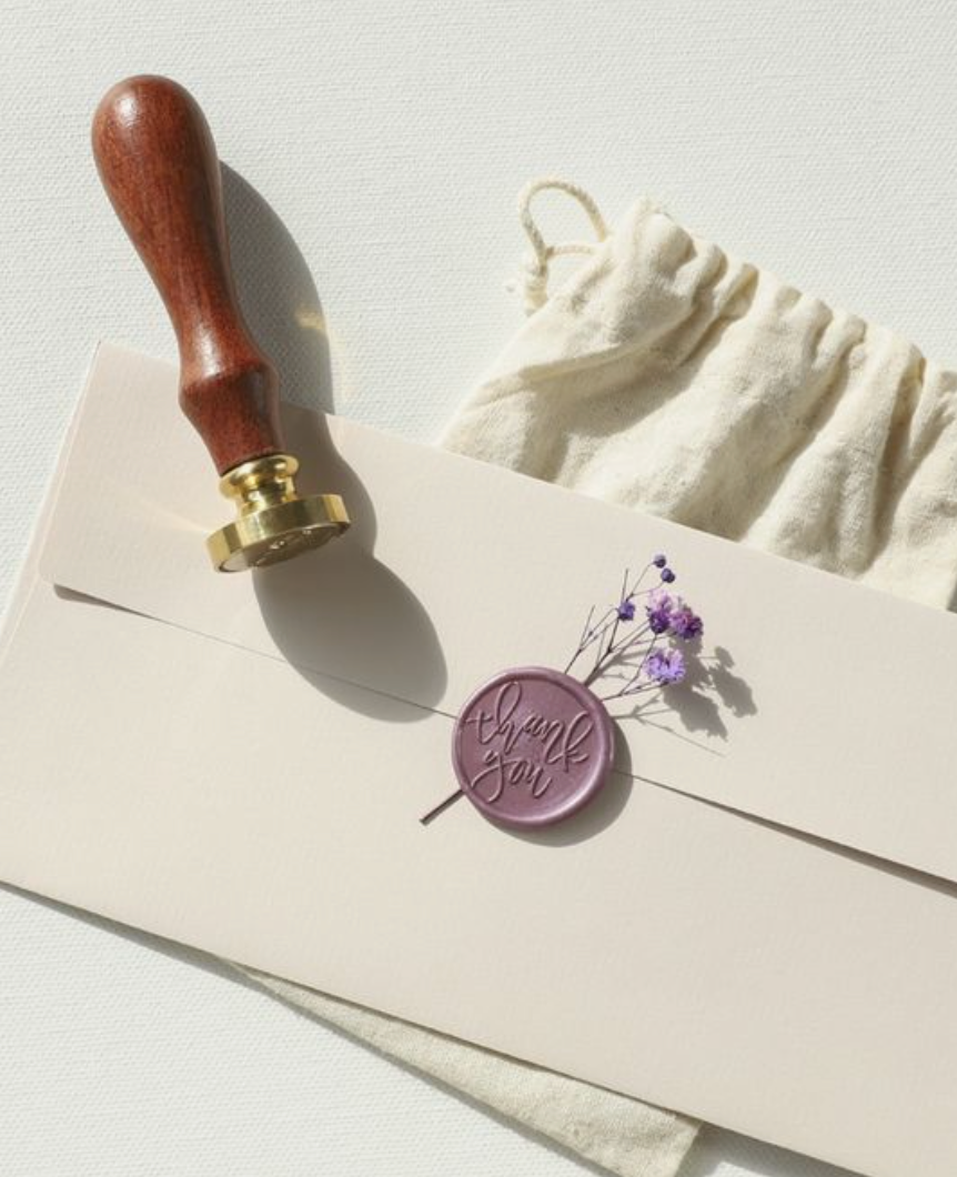 Wooden Handle Alphabet Wax Stamps