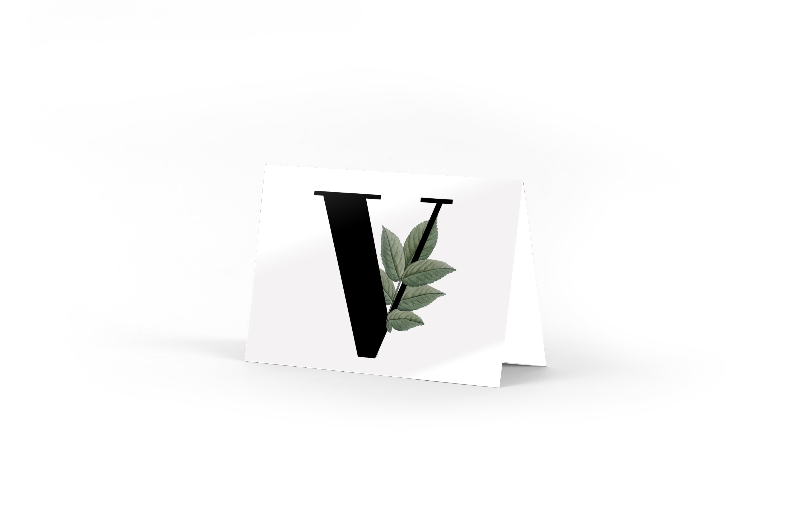 Monogram Card - V