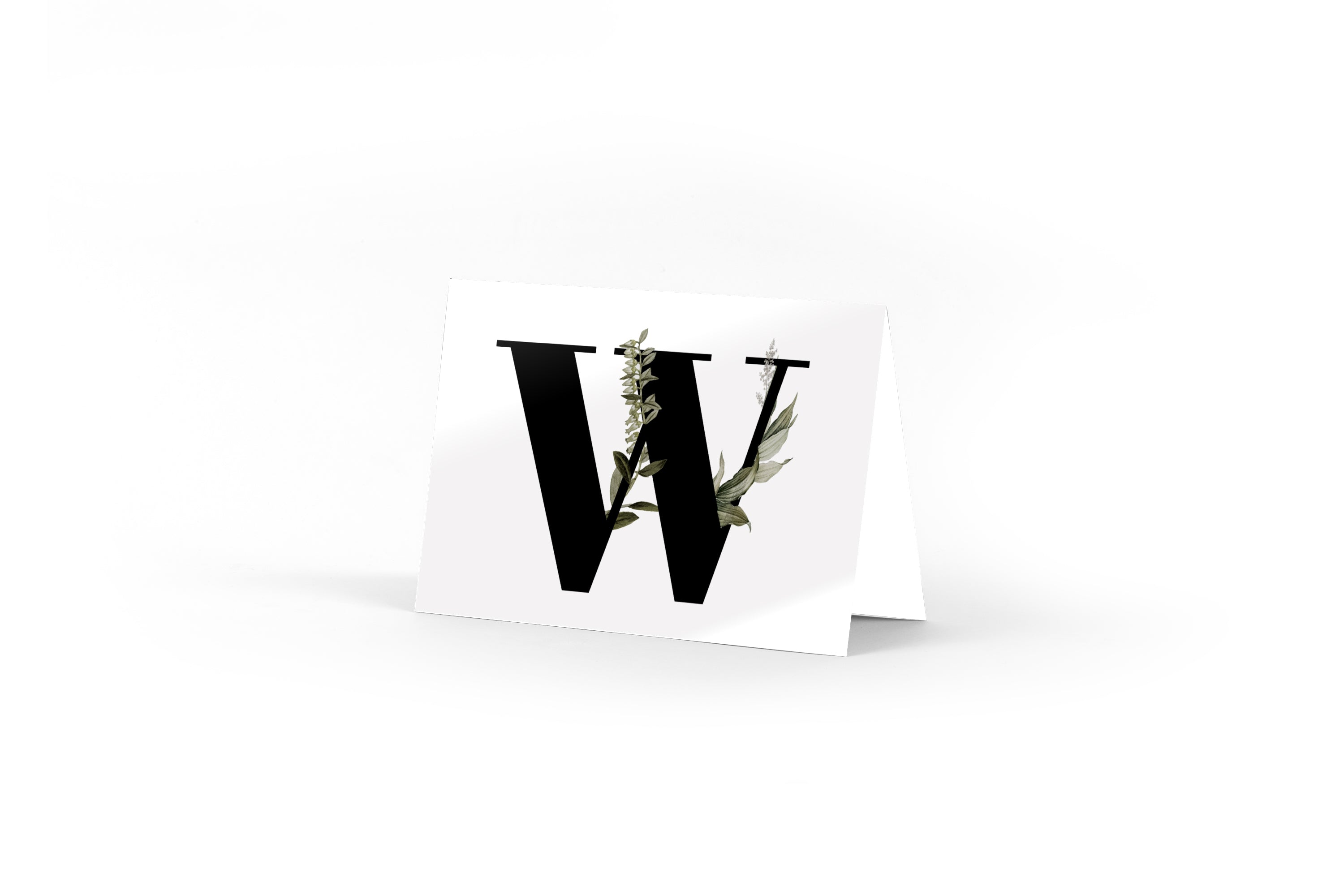 Monogram Card - W
