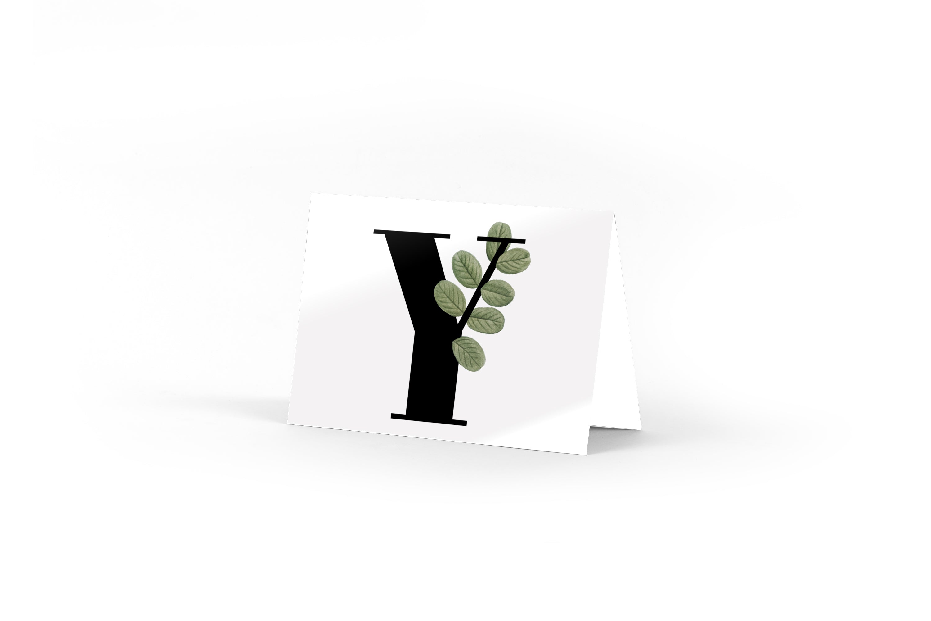 Monogram Card - Y