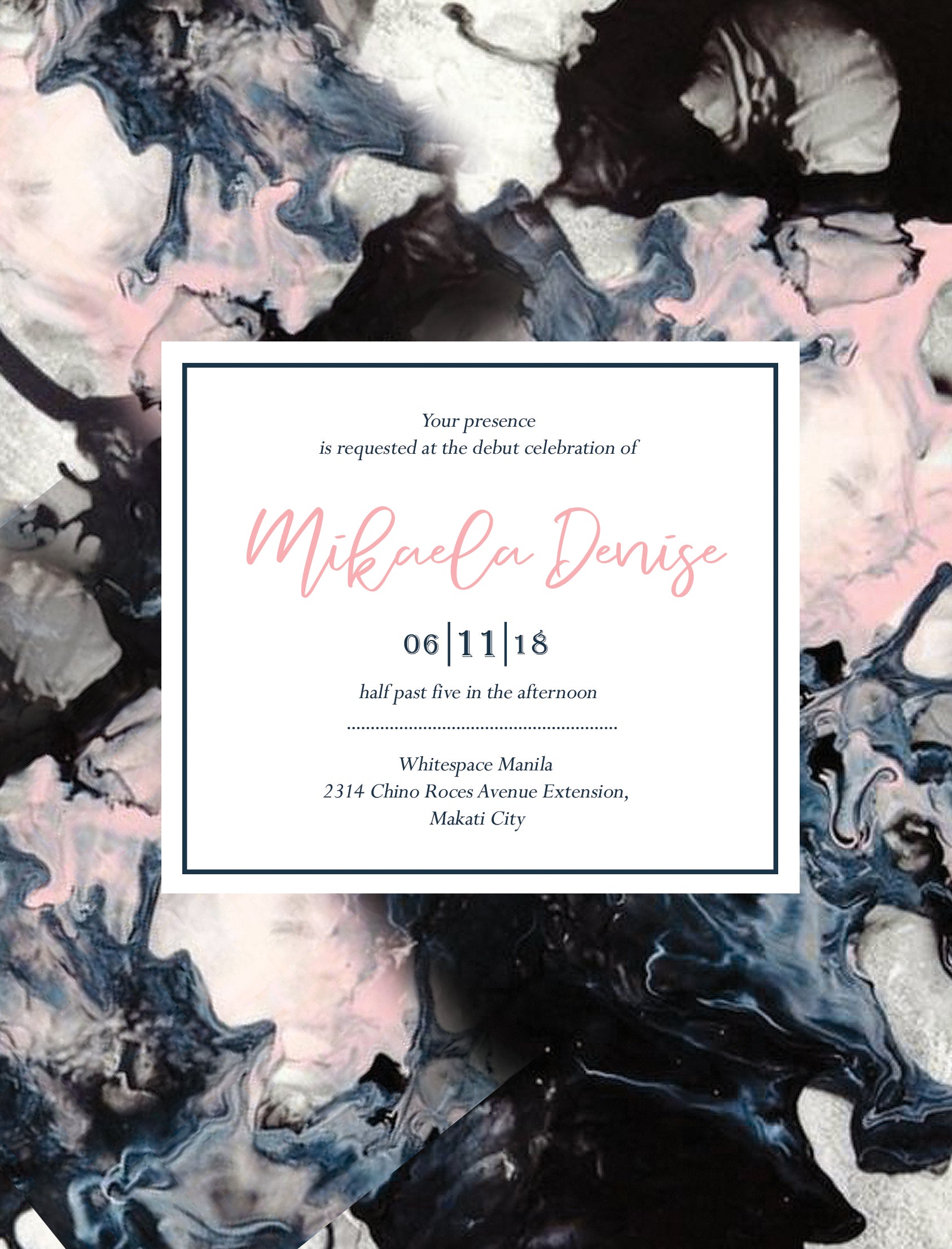 Mikaela Debut Invitation