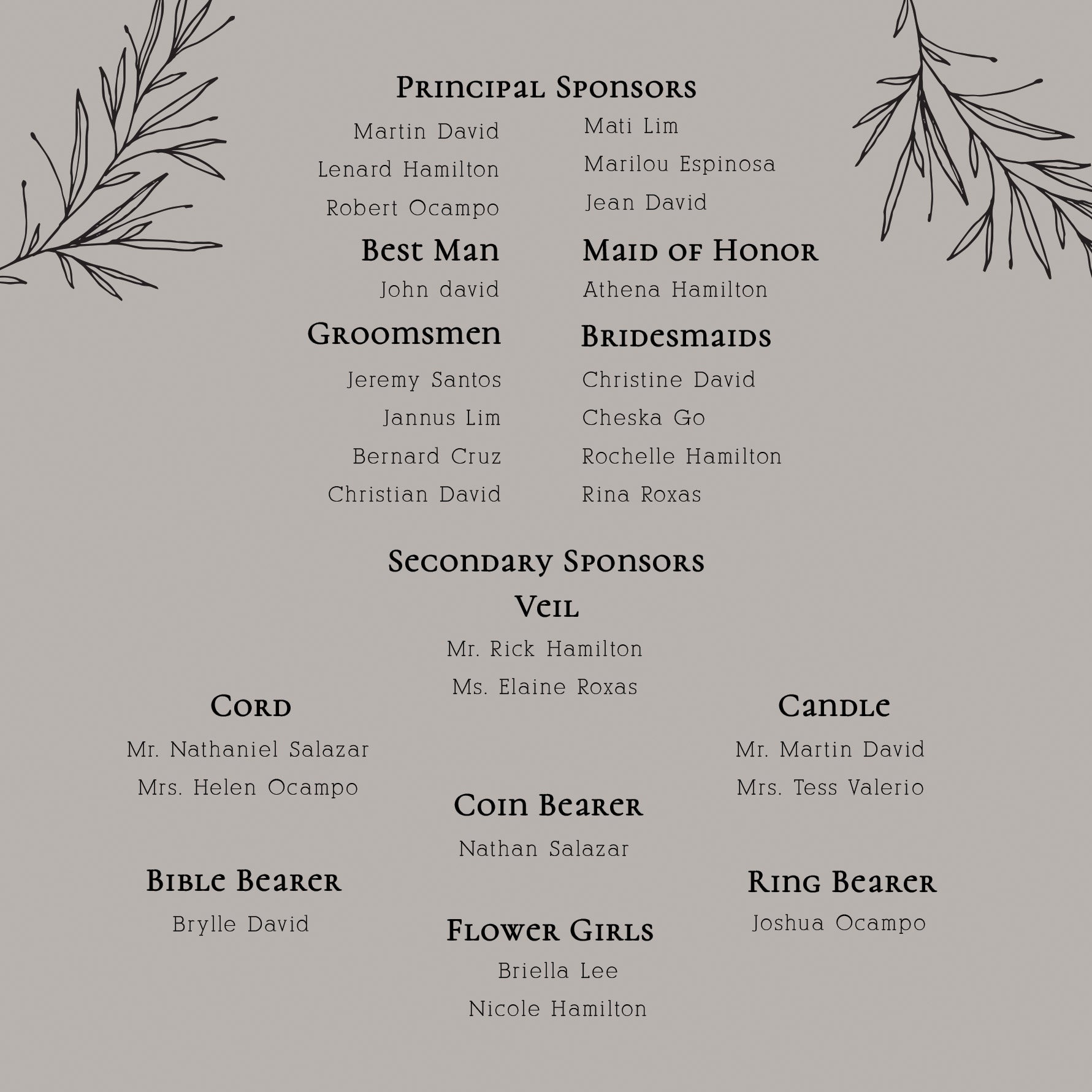 Gaia Wedding Invitation