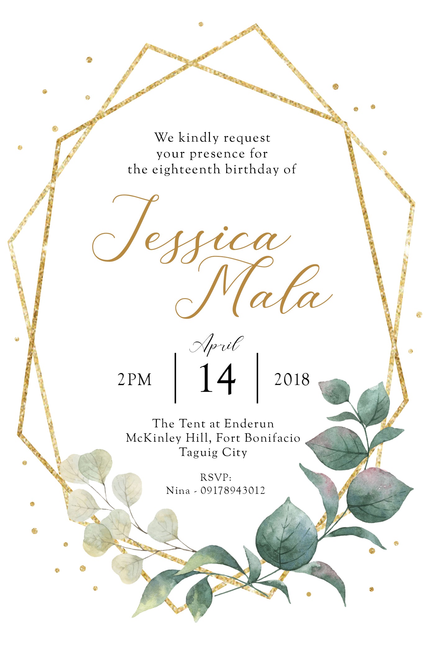 Mala Debut Invitation