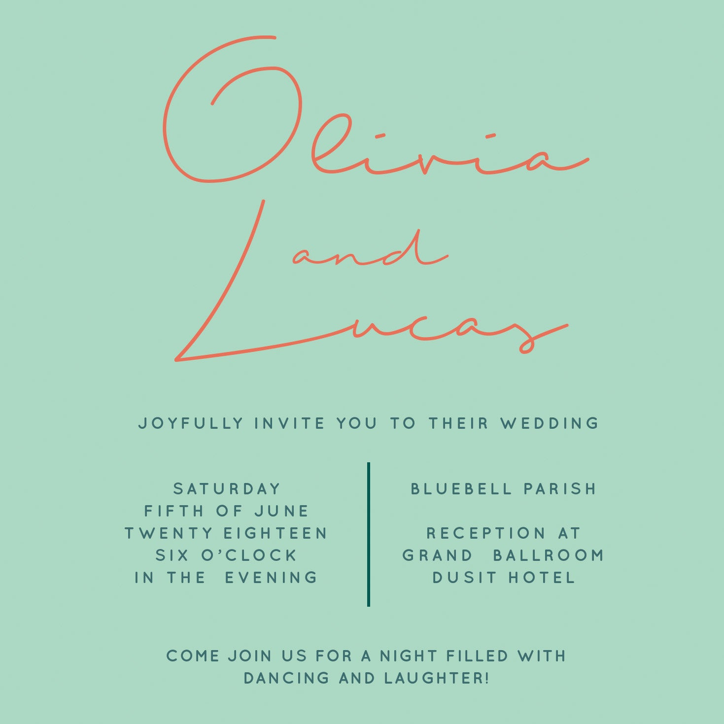 Olivia Wedding Invitation