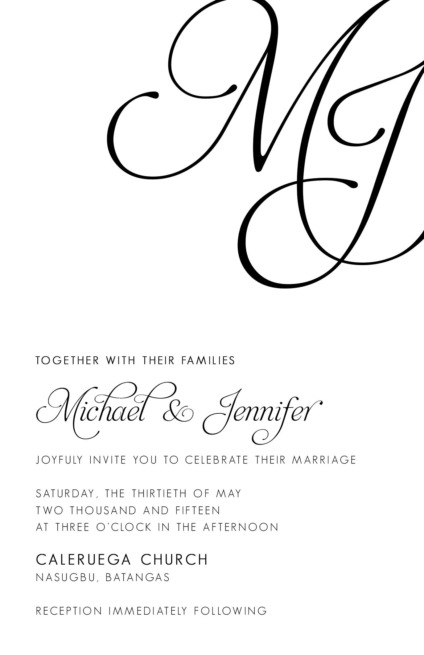 Brier Wedding Invitation
