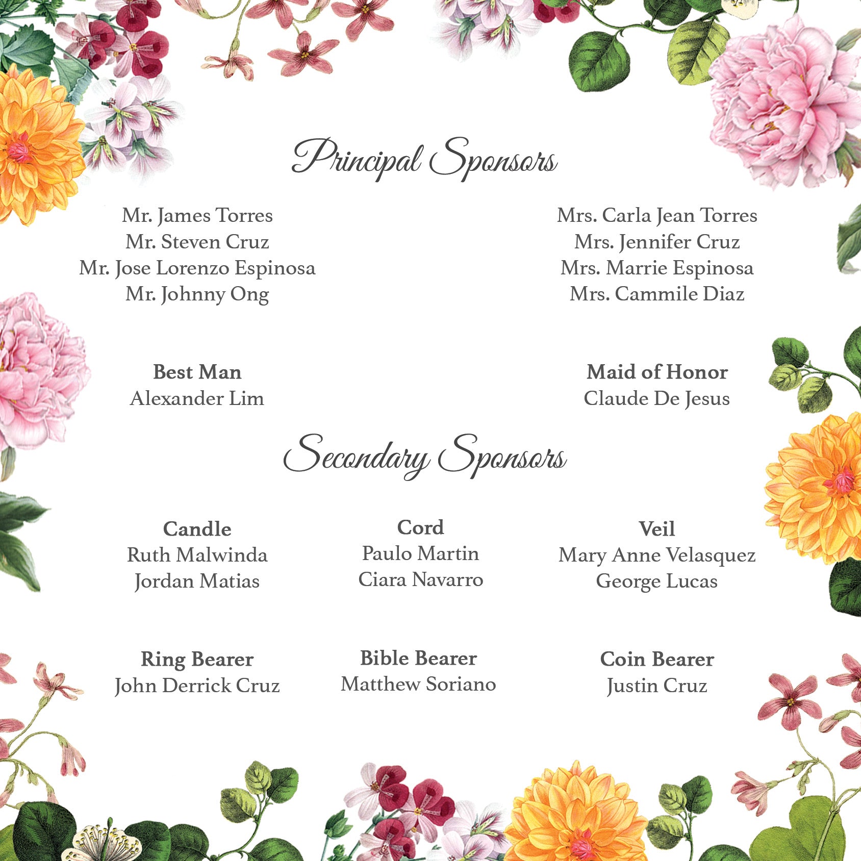 Yasmin Wedding Invitation