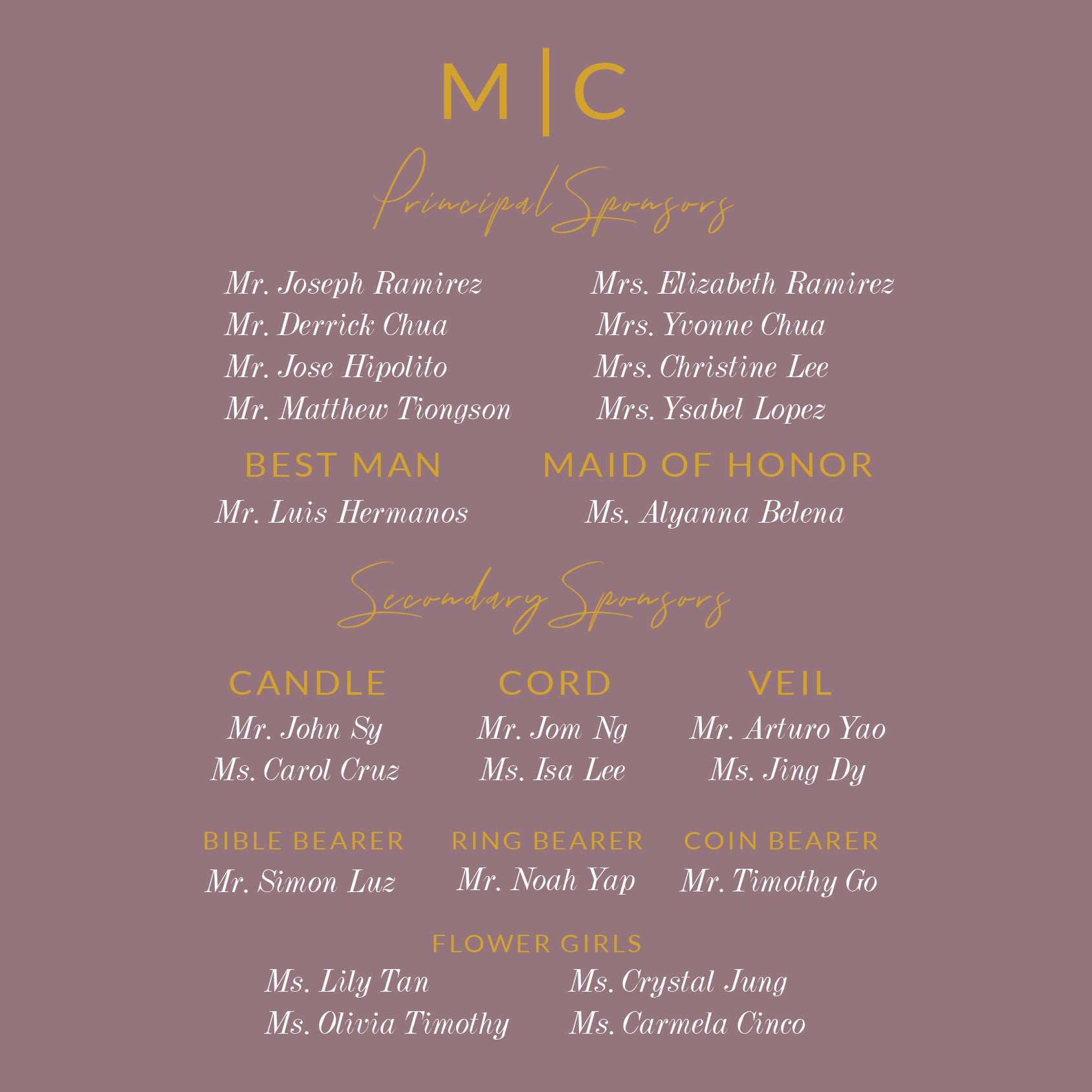 Midas Wedding Invitation