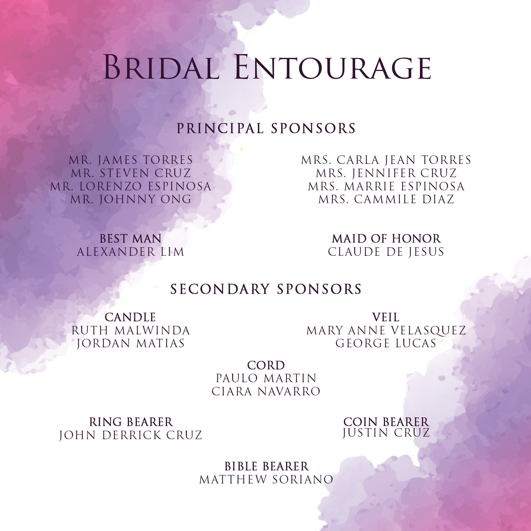 Ombre Wedding Invitation