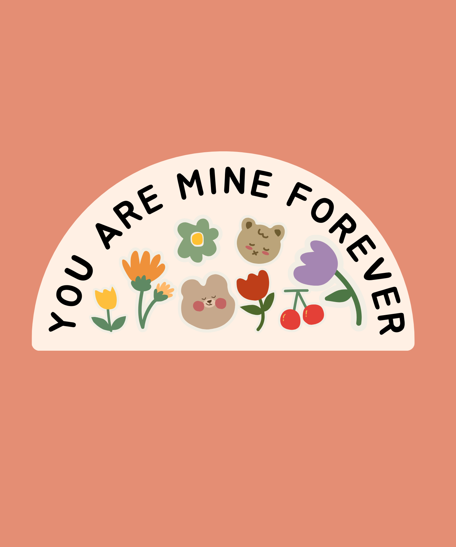 You Are Mine Forever Greeting Card