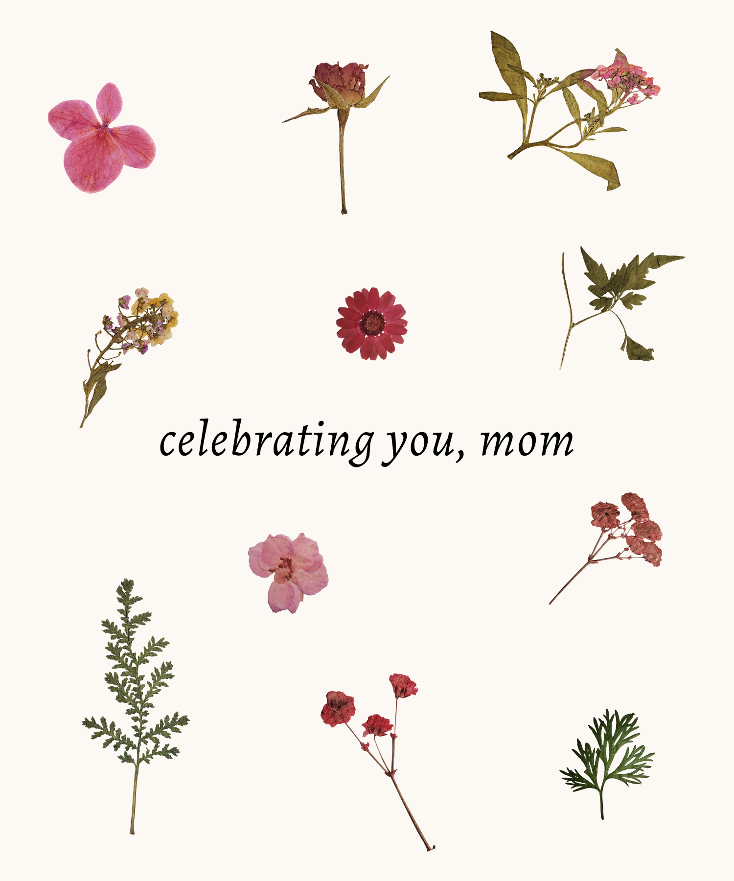 Mother's Day Greeting card 03 Celebrating you Mom