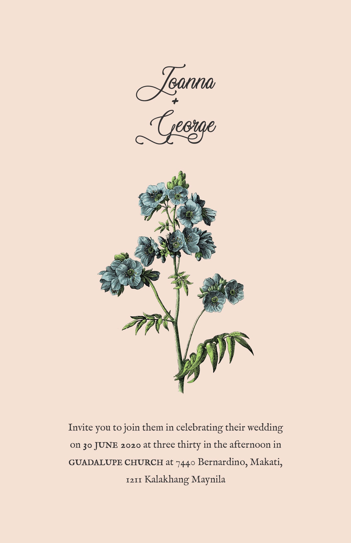 Jasmine Wedding Invitation