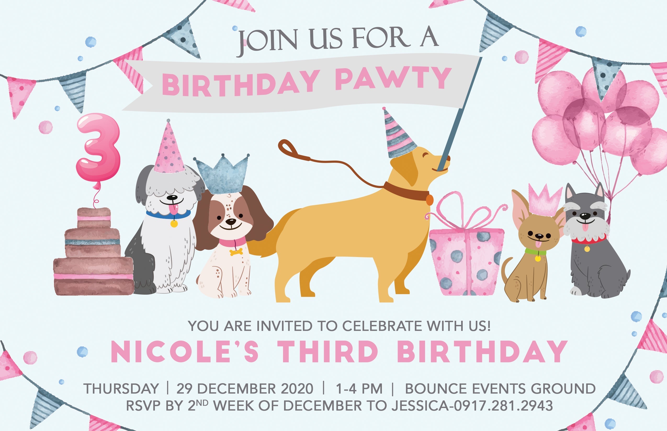 Puppy Birthday E-Invite