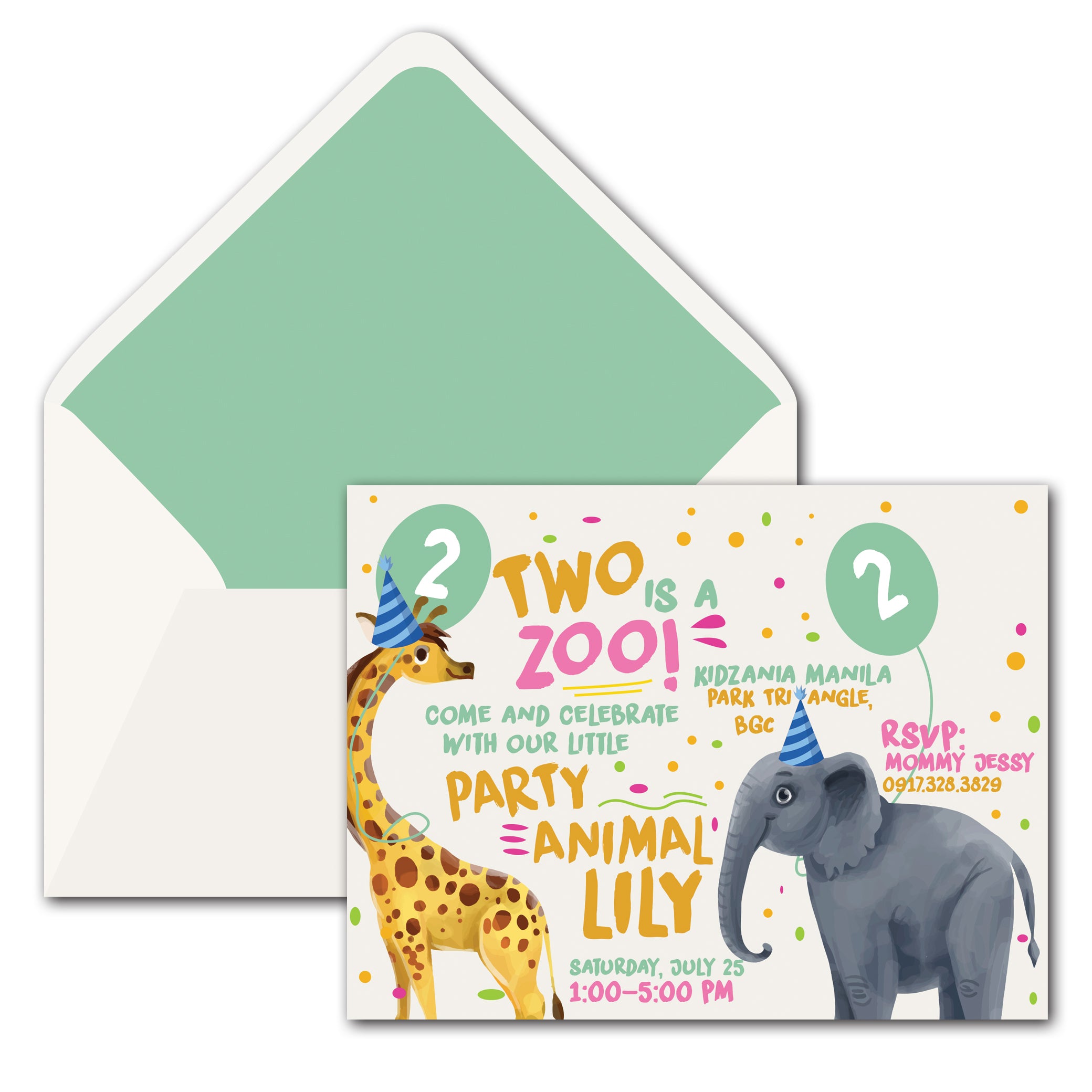 Zoo Birthday Invitation
