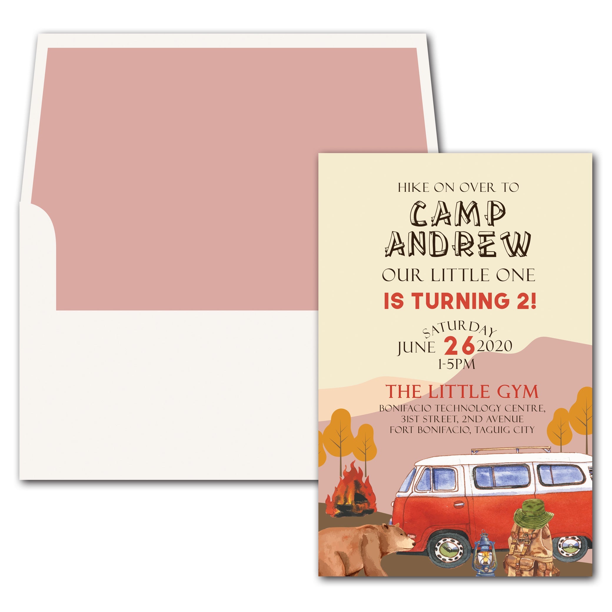 Camp Birthday E-Invite