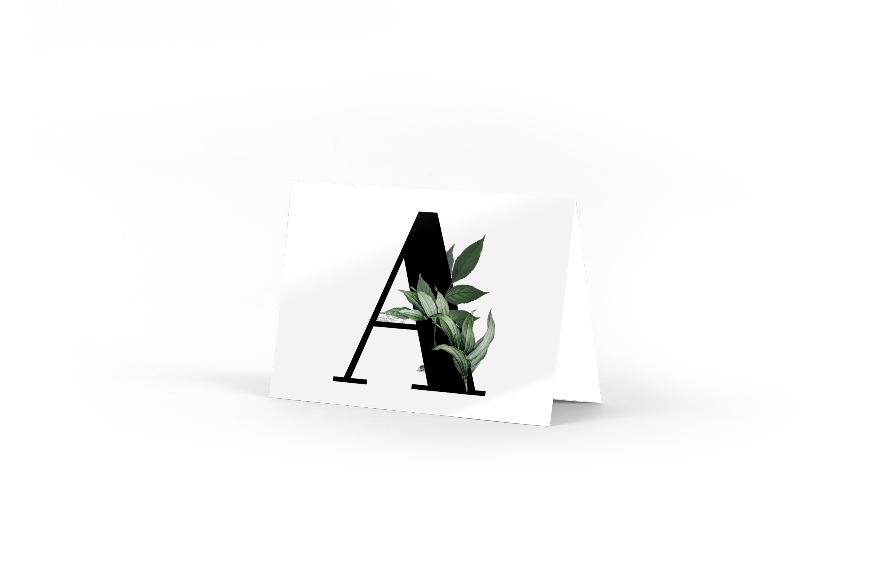 Monogram Card - A
