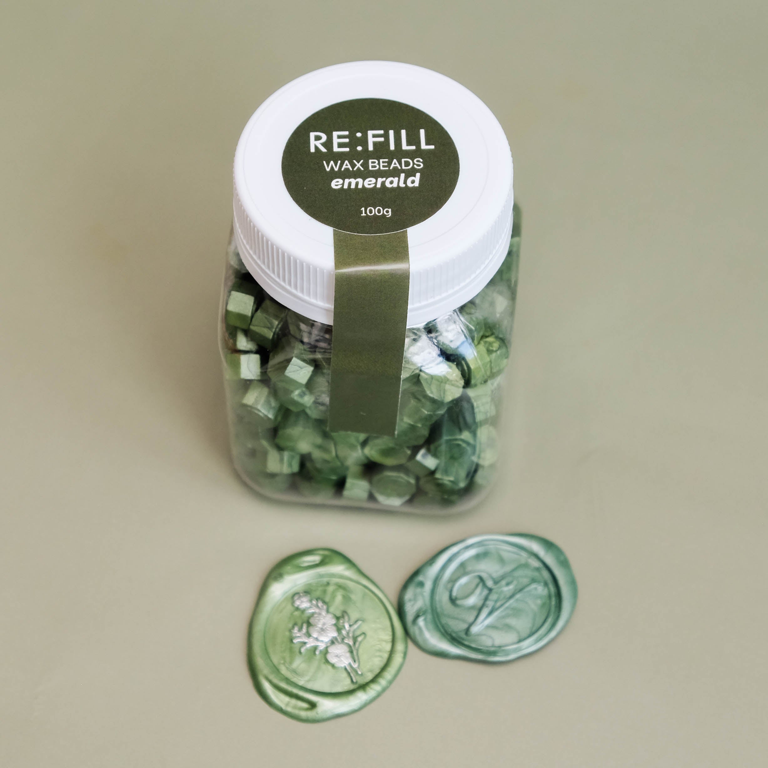 Wax Beads (100g) - Emerald