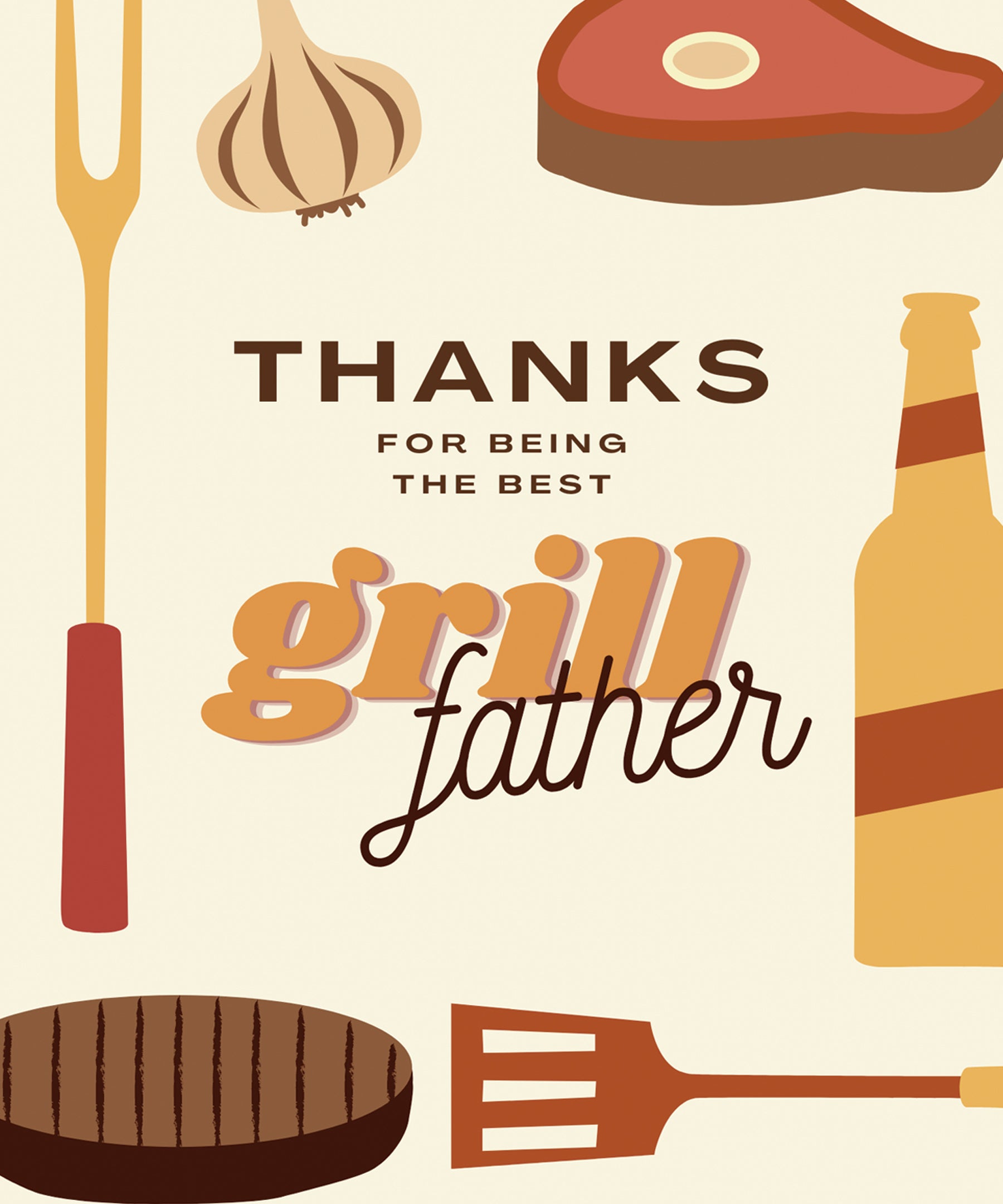 Grill Father Greeting Card