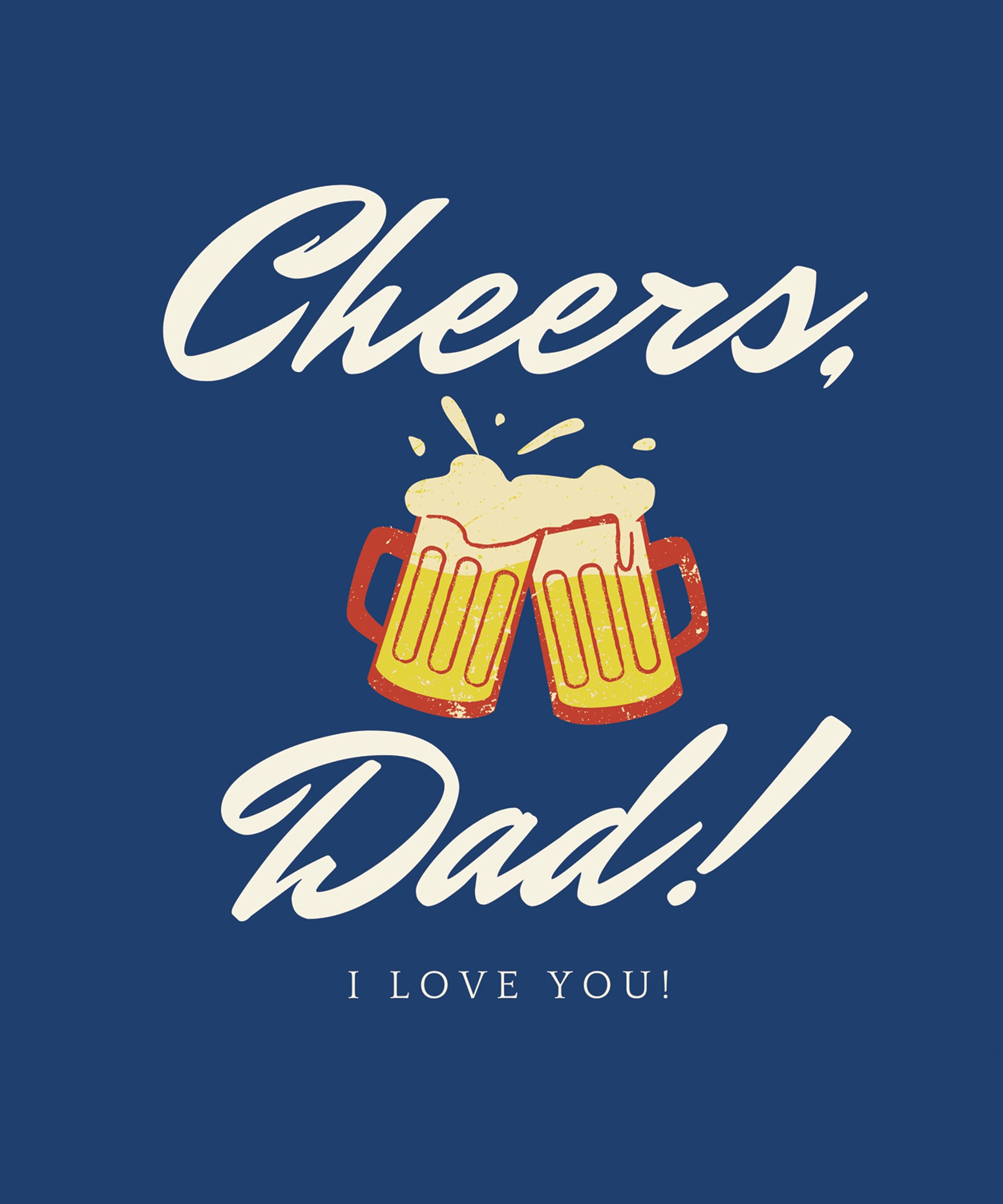 Cheers Dad Greeting Card