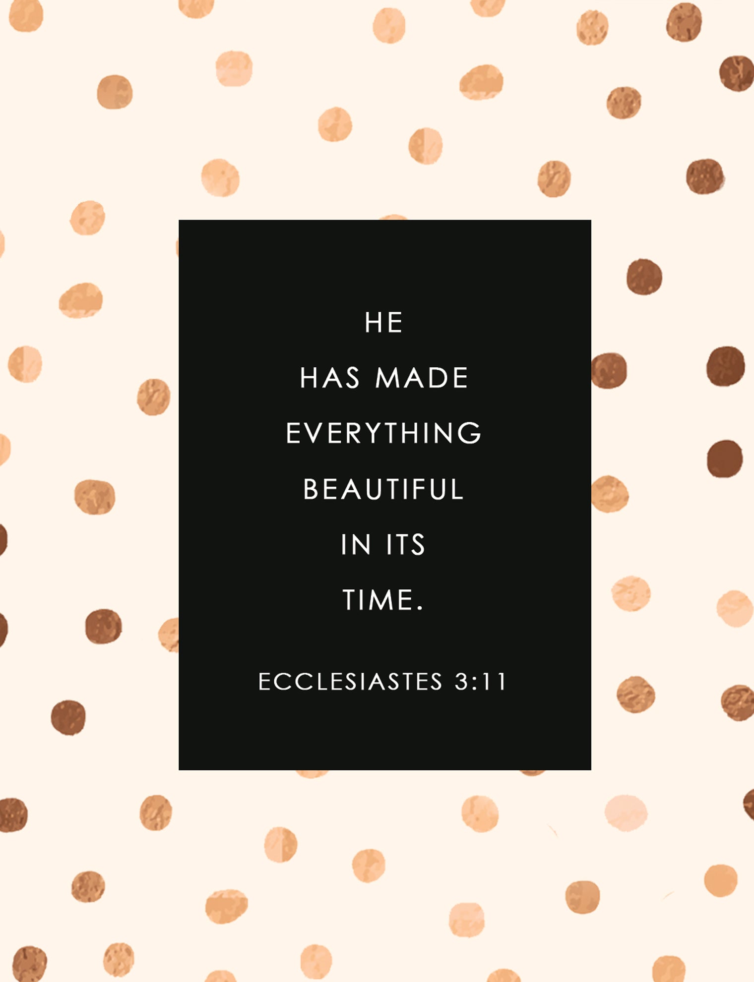 Ecclesiastes 3:11 Faith Card