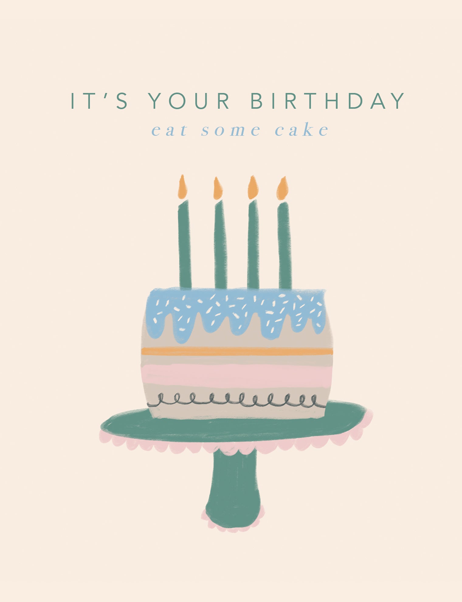 Happy birthday cake chocolate confetti card Vector Image