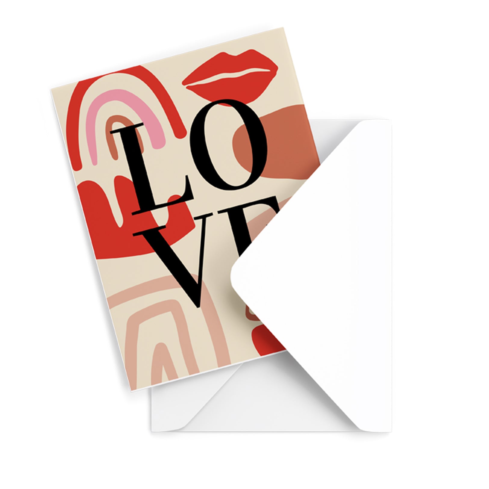 Abstract Love Greeting Card