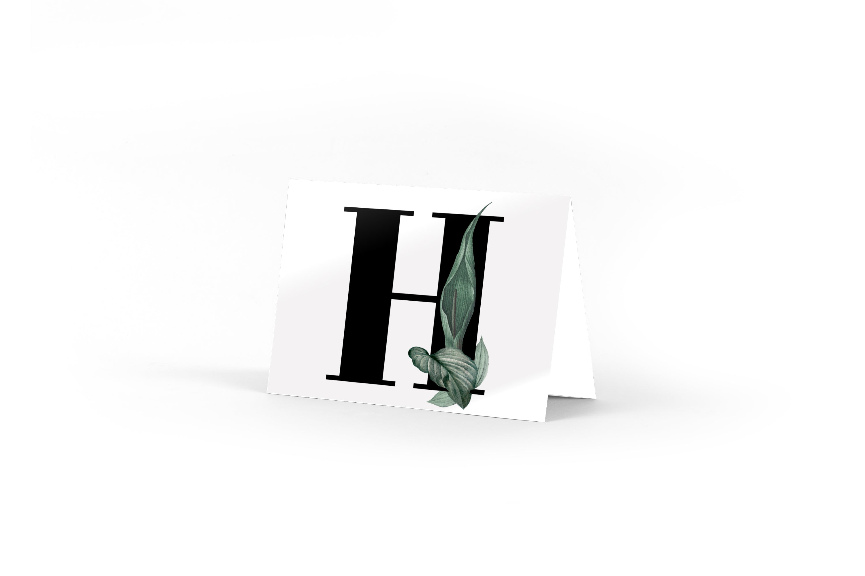 Monogram Card - H