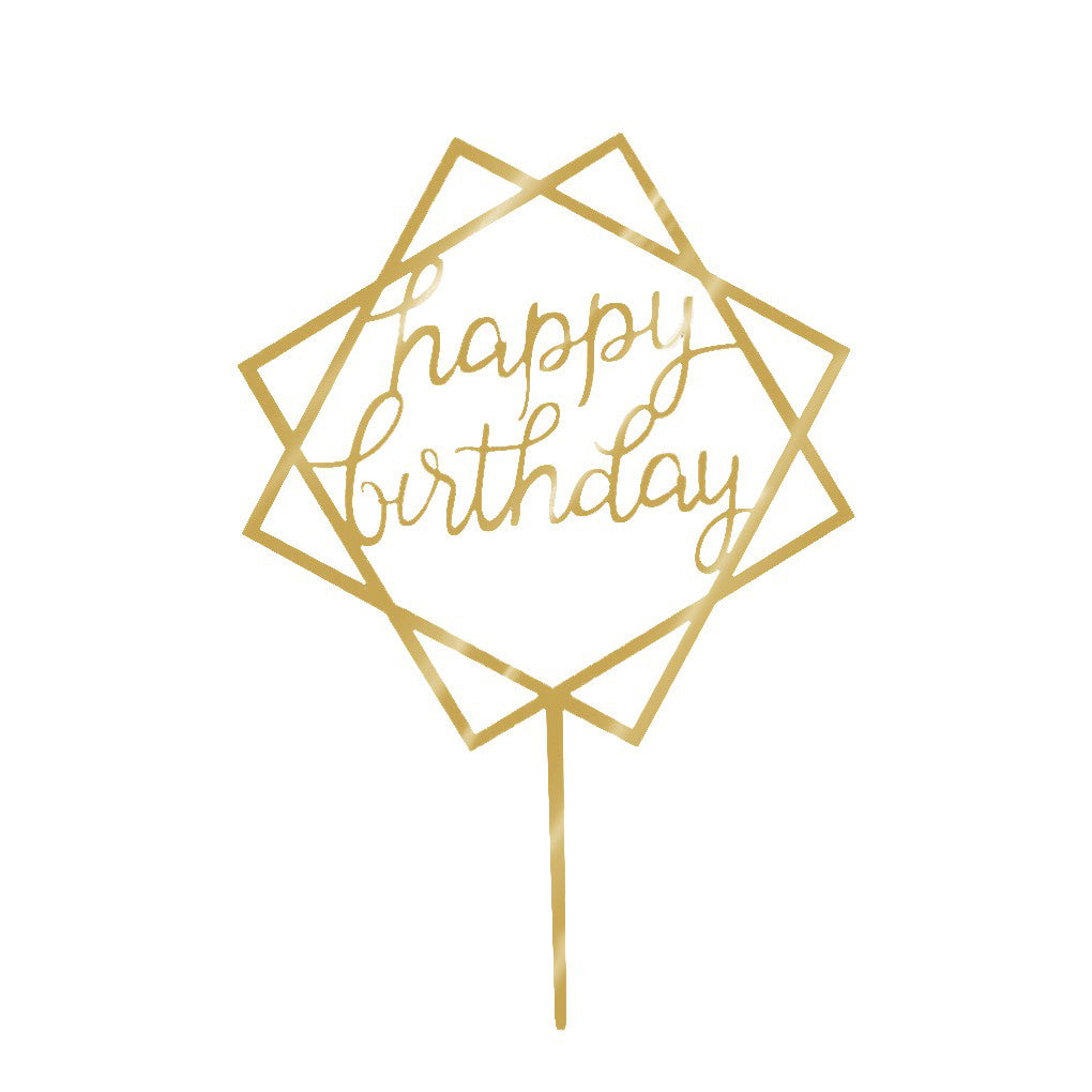 Happy Birthday Cake Topper (free cut file) - Lemon Thistle