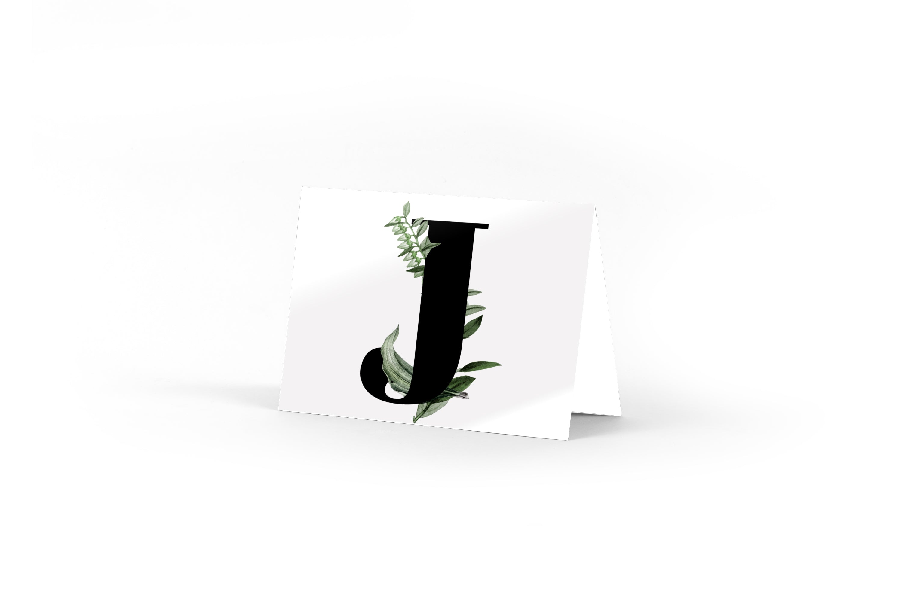 Monogram Card - J