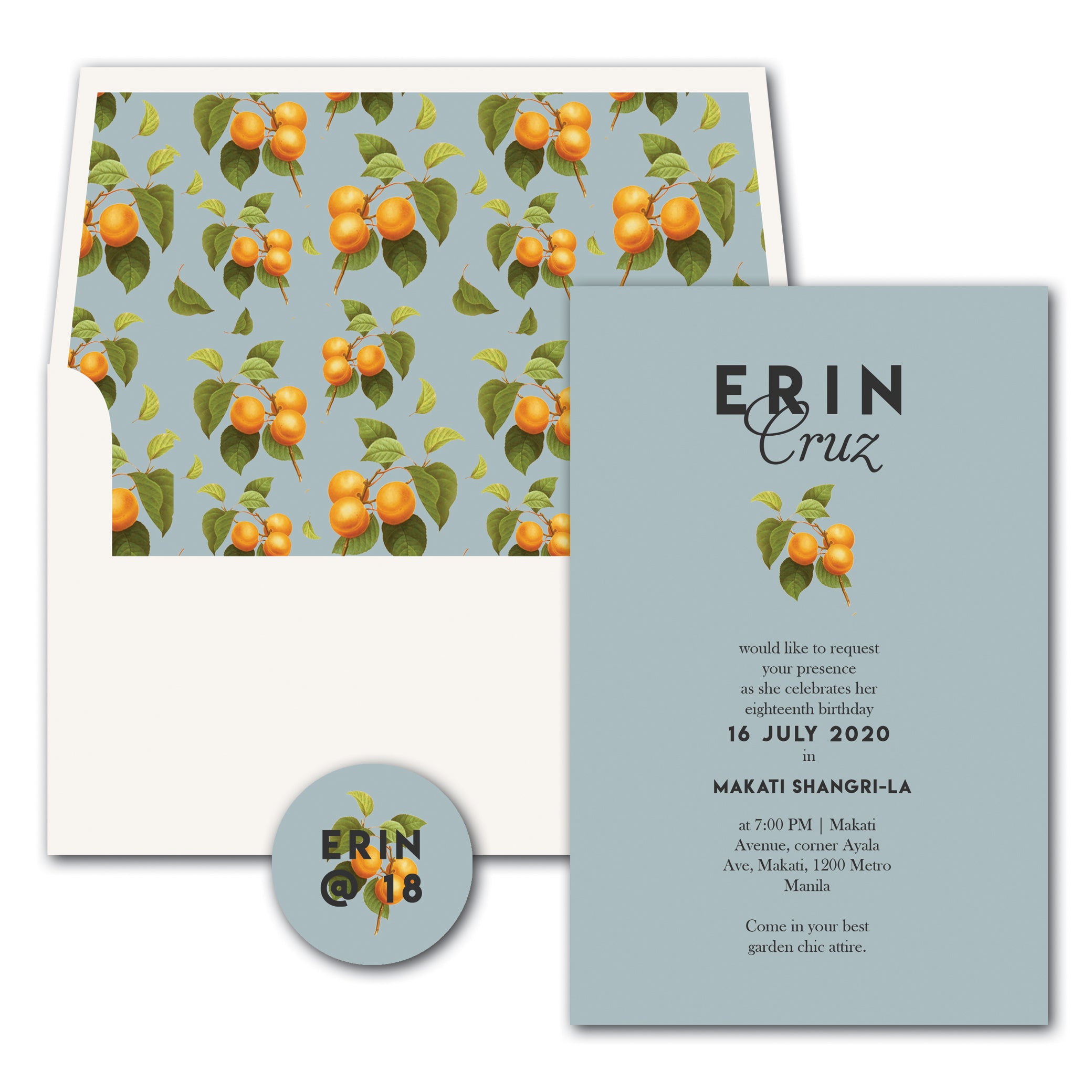 Erin Debut Invitation