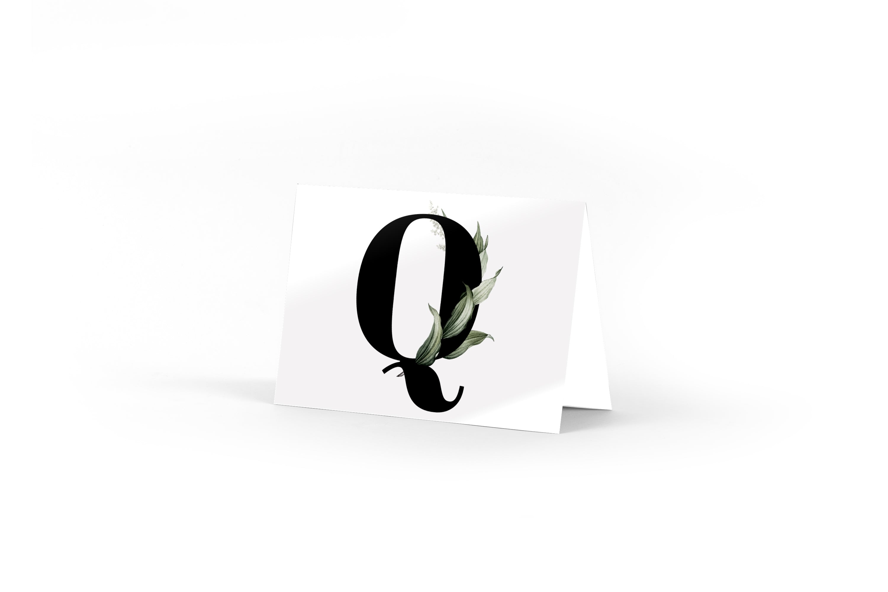 Monogram Card - Q