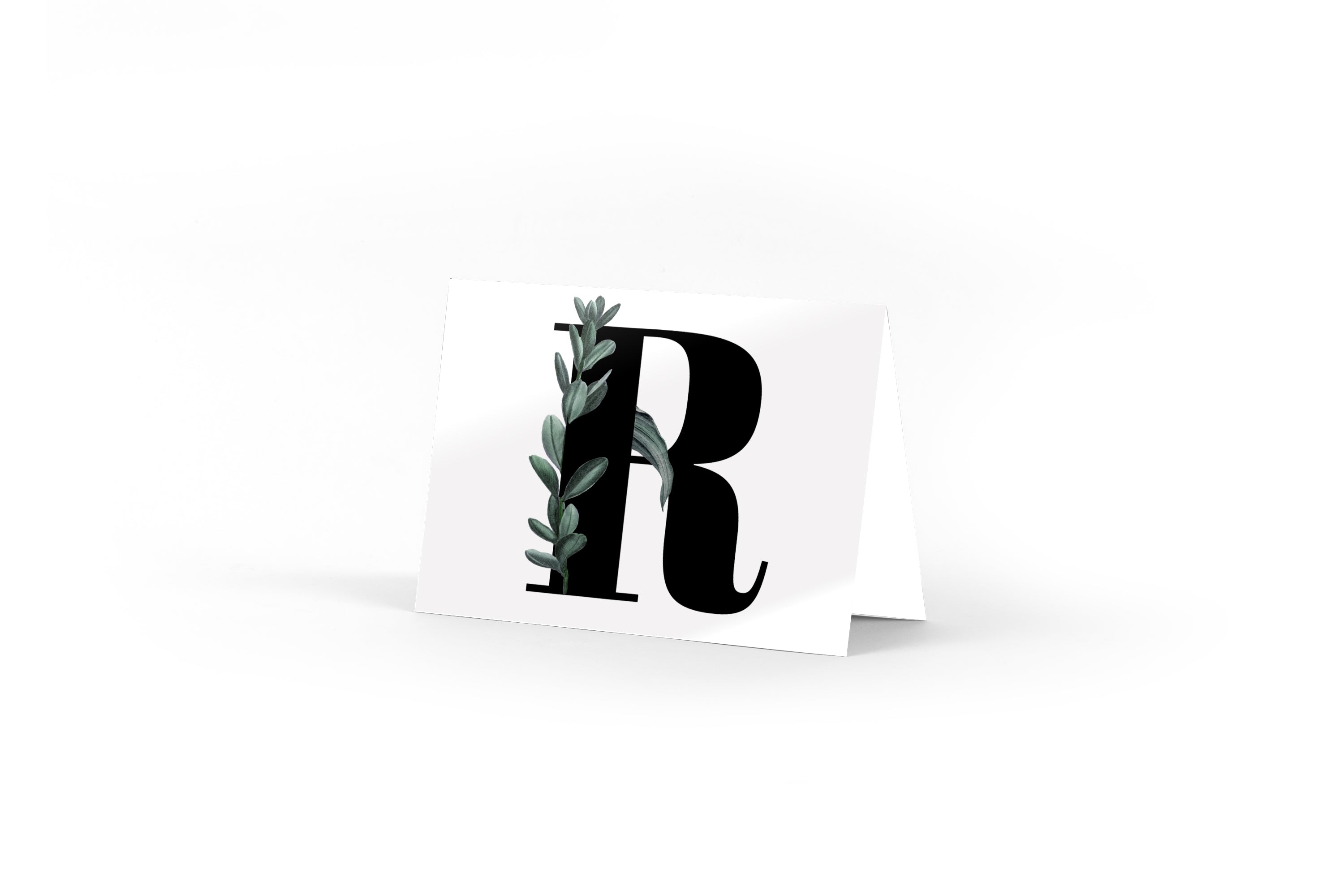 Monogram Card - R
