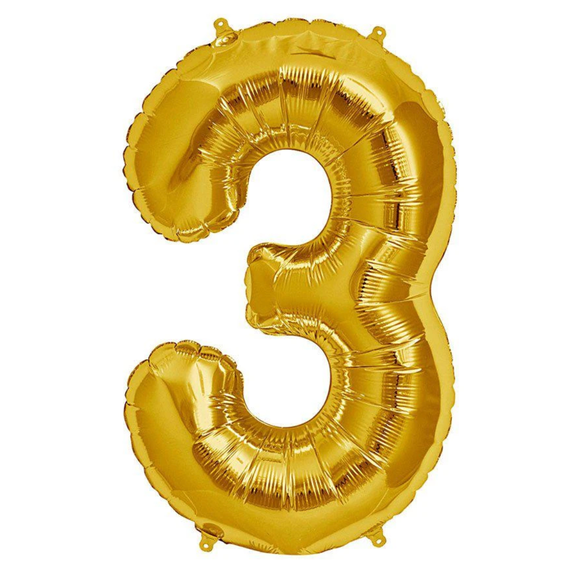 Number Gold Foil Balloons