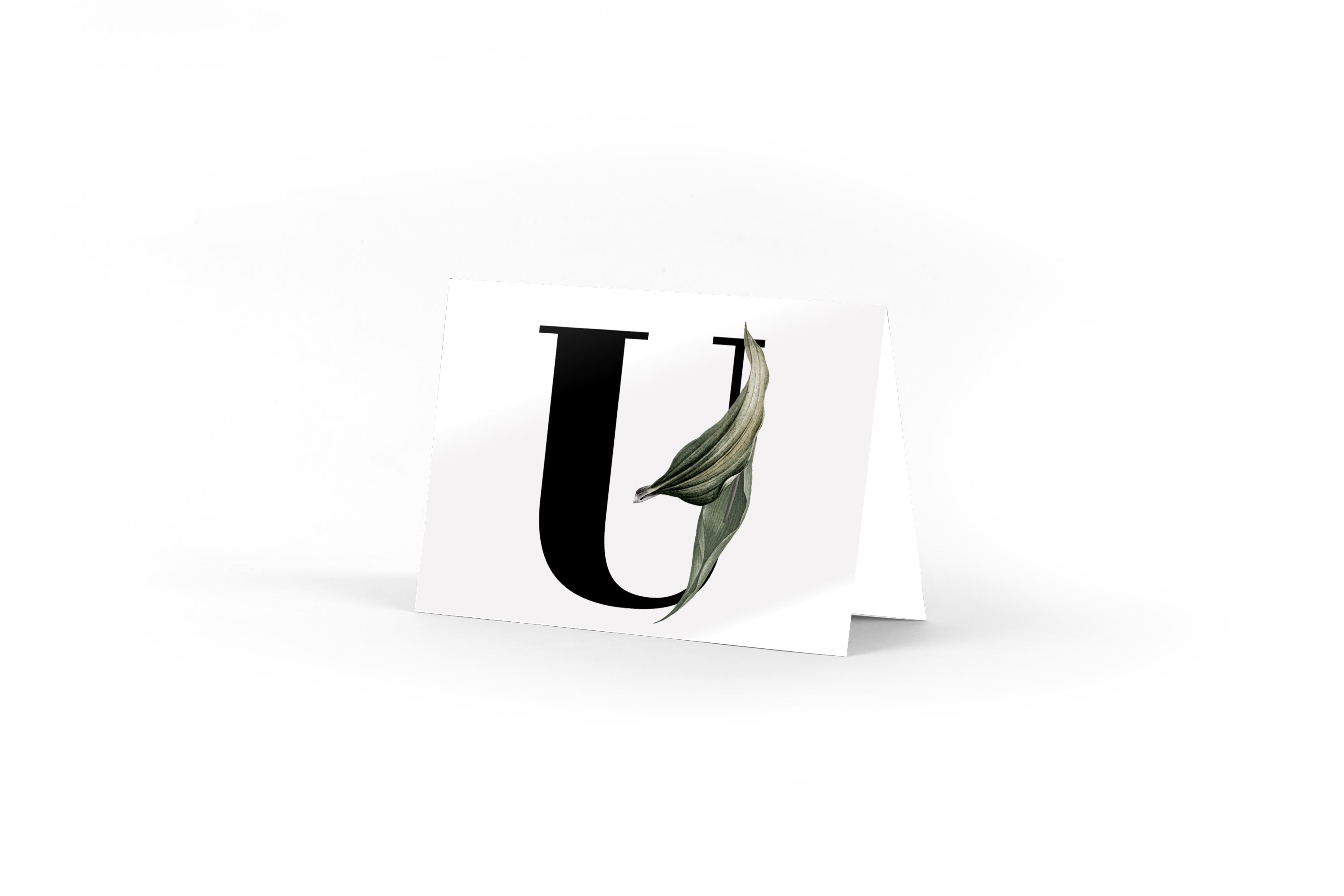 Monogram Card - U