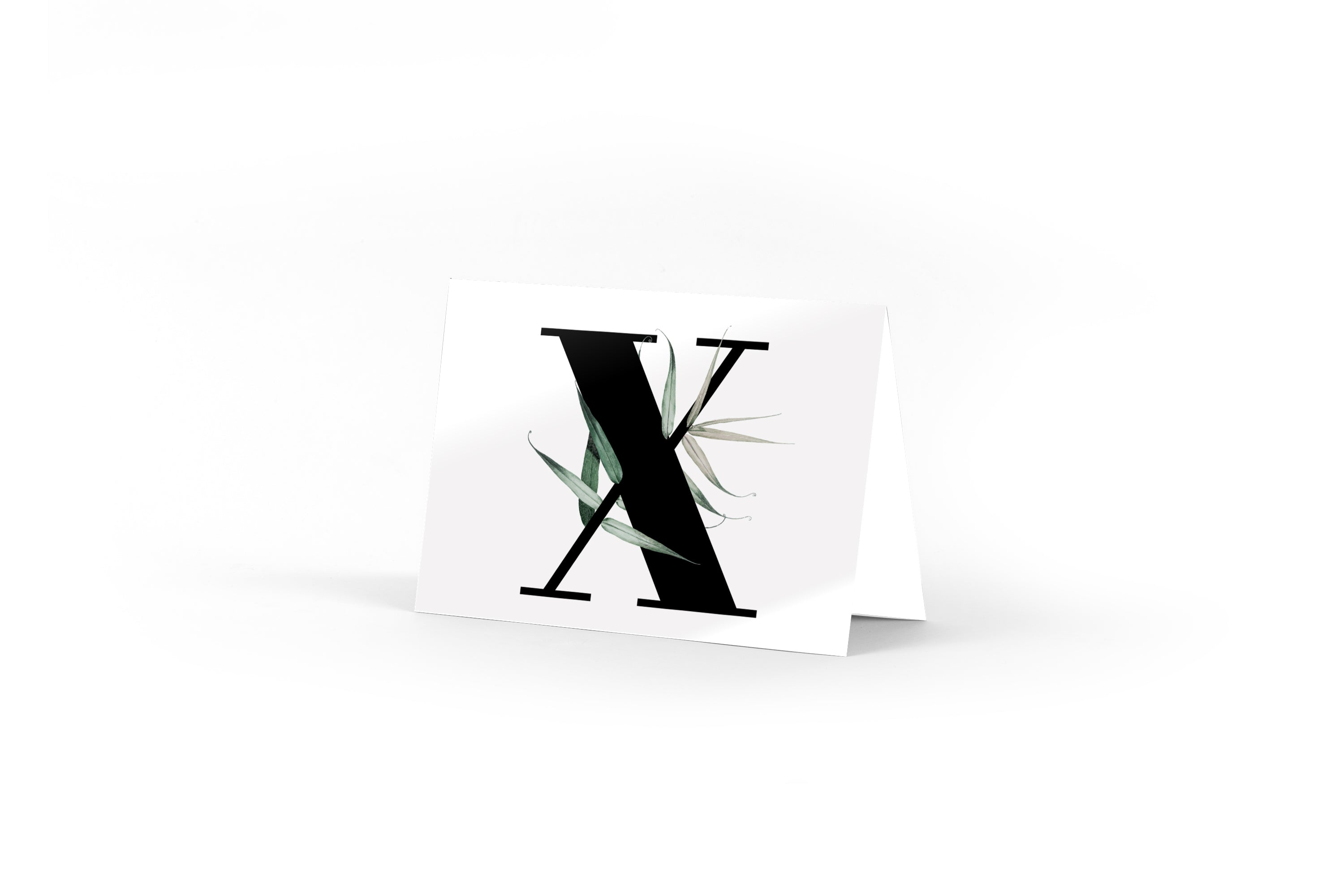 Monogram Card - X