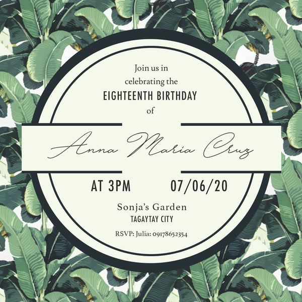 Anna Debut Invitation